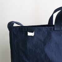 "SIDE POCKET" TOTE　MIDNIGHT BLUE　NO.17