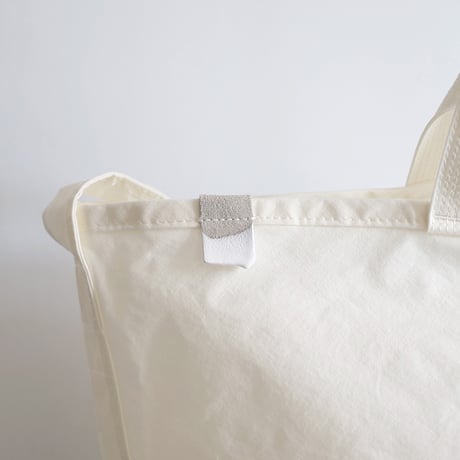"SIDE POCKET" TOTE　WHITE　NO.58