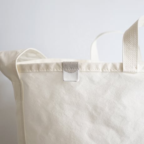 "SIDE POCKET" TOTE　WHITE　NO.52