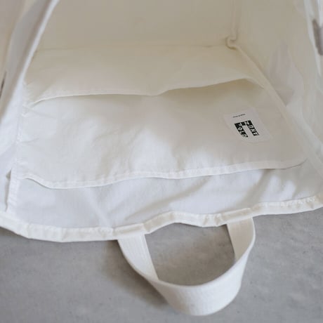 "SIDE POCKET" TOTE　WHITE　NO.54