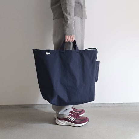 "SIDE POCKET" TOTE　MIDNIGHT BLUE　NO.14