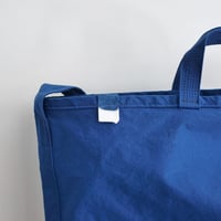 "SIDE POCKET" TOTE　BLUE　NO.4