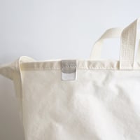 "SIDE POCKET" TOTE　WHITE　NO.56