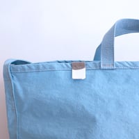 "SIDE POCKET" TOTE　SKY　NO.1