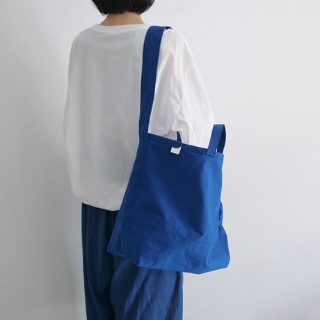 "SIDE POCKET" TOTE　BLUE　NO.5