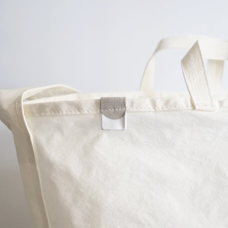 "SIDE POCKET" TOTE　WHITE　NO.31