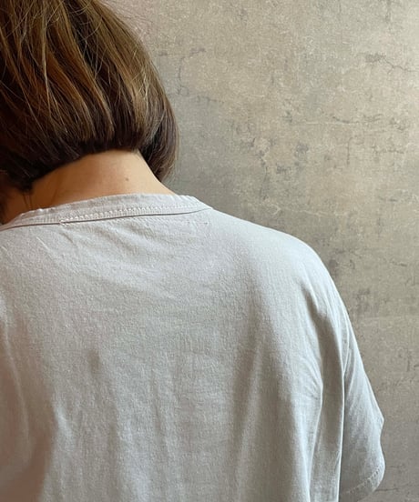 FABRIQUE en planète terre 　251−011　ワイドベーシック半袖TEE　LIGHT GREY