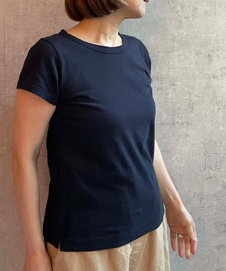 FABRIQUE en planète terre 　251-005 ベーシッククルーネックTEE　ダークネイビー
