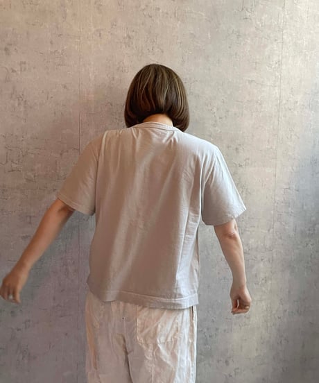 FABRIQUE en planète terre 　251−011　ワイドベーシック半袖TEE　LIGHT GREY