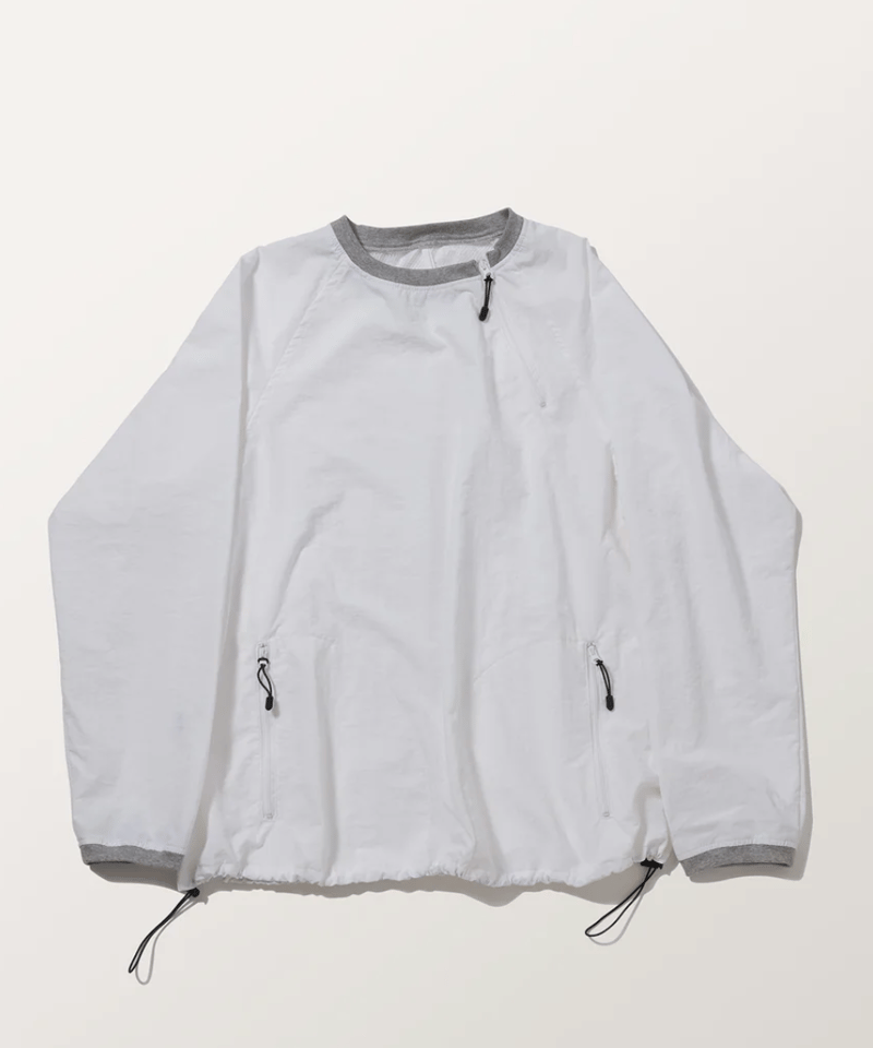 2025SS tannossa TS-0451 ナイロンプルオーバー 3カラー WHITE / 2025SS tannossa TS-0451 ナイロンプルオーバー 3カラー WHITE /