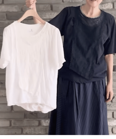 DU TANGO　DC-0551　フロントレースTEE　NAVY