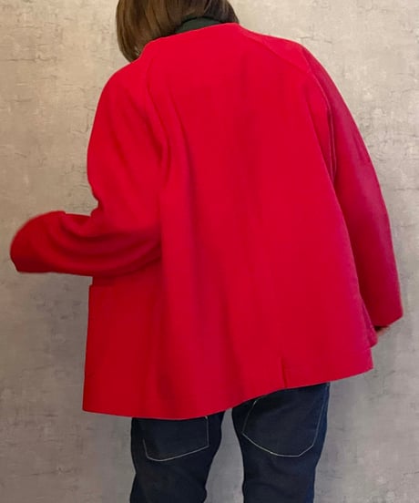 FABRIQUE en planète terre 　242-072　ダブルボタンコート 　RED