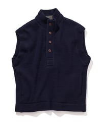 DC-0263　リブジャージベスト　 NAVY