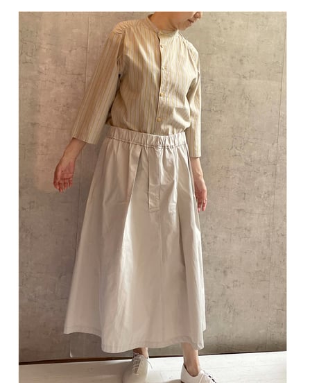 DS-0461　ベーカーシャツ　YELLOW STRIPE