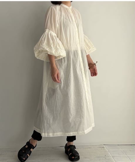 「tsukinowa手拭いプレゼント」tsukinowa TIA001 ときめきseries ワンピース 　OffWhite