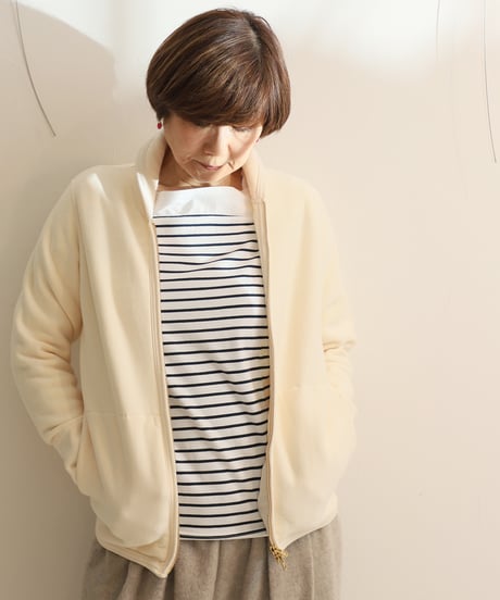 FABRIQUE en planète terre 　ショールカラーダブルジップカーディガン