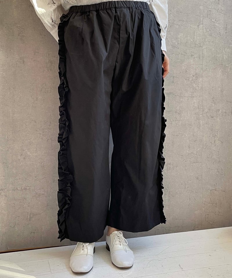 Gauze# G1025 ビビアンパンツ マットブラック | Le8ème