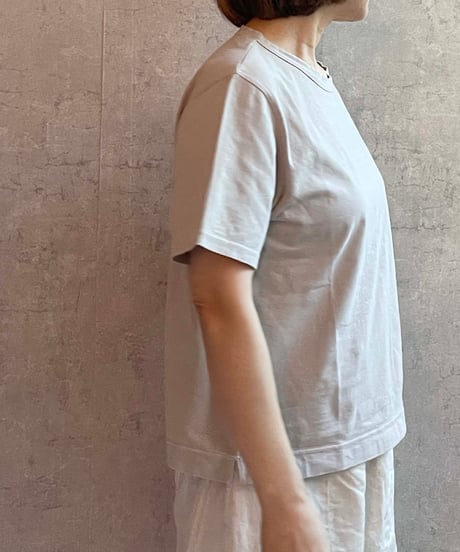 FABRIQUE en planète terre 　251−011　ワイドベーシック半袖TEE　LIGHT GREY