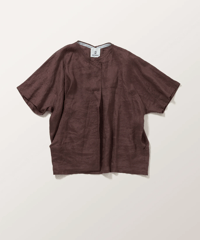 DS-0261 　リネンスモッグシャツ　BROWN