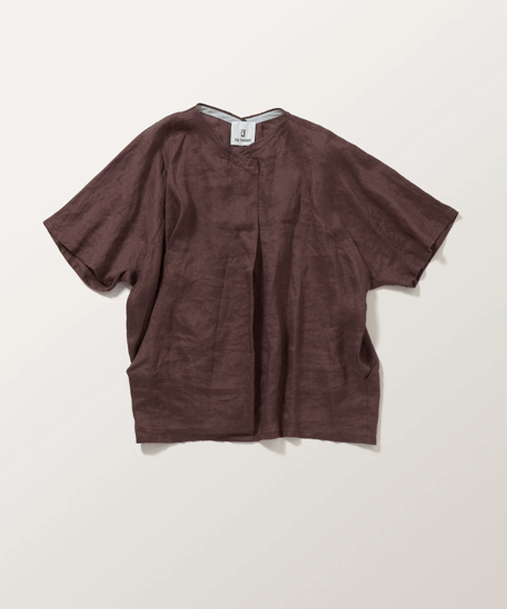 DS-0261 　リネンスモッグシャツ　BROWN