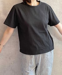 made in Japan   FABRIQUE en planète terre 　251−013　WIDE BASIC SHORT SLEEVE TEE　BLACK