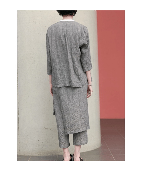 DP-0561　シェフラップパンツ　GREN CHECK