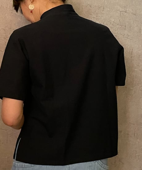In trace(イントレース）kurumi button shirt BLACK