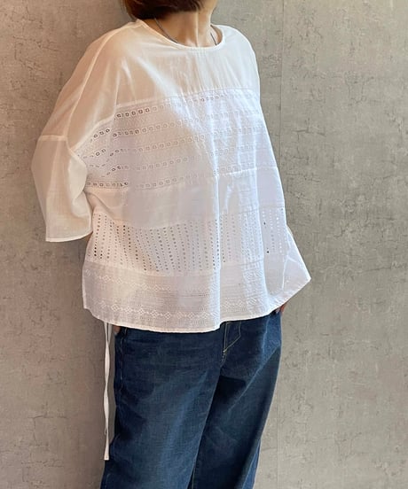 (g)グラム　g585 　レース３wayTOPS  WHITE