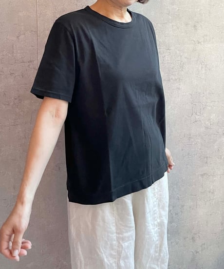 FABRIQUE en planète terre 　251−011　ワイドベーシック半袖TEE　BLACK