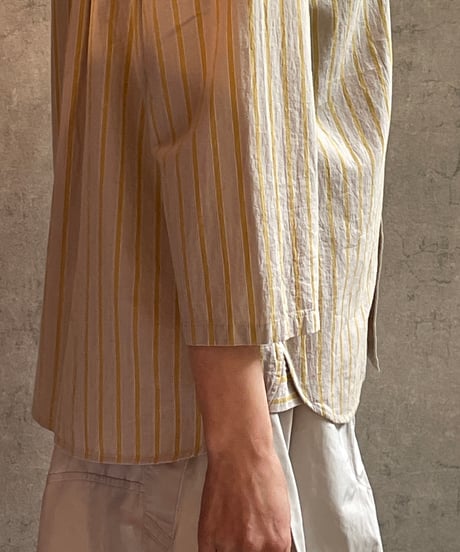DS-0461　ベーカーシャツ　YELLOW STRIPE