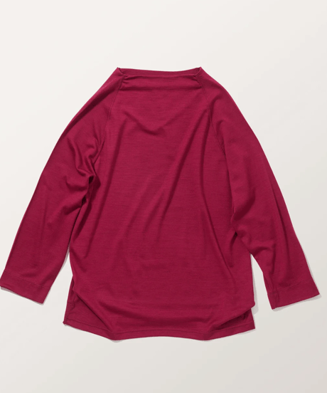 2025AW　DU TANGO　DC-0653　ウール天竺ラグランTEE　TOP GREY