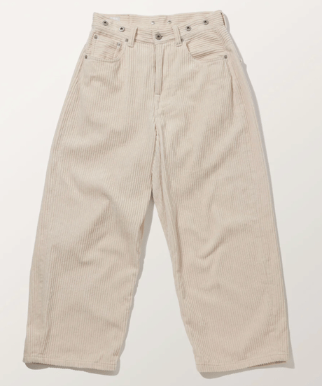 2025AW　DU TANGO　DP-0653　ワイドコール ルージーパンツ　OFF WHITE