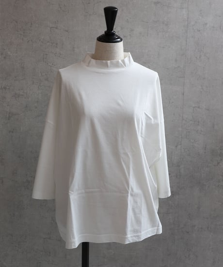 ESTROISLOSE エストゥロワルーズ   EC23116  プレミアム天竺7分袖Tシャツ・ホワイト