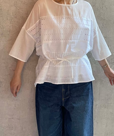 (g)グラム　g585 　レース３wayTOPS  WHITE