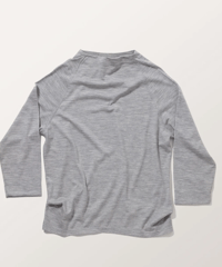 2025AW　DU TANGO　DC-0653　ウール天竺ラグランTEE　TOP GREY