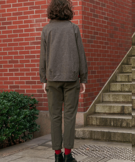 2025AW　DU TANGO　DS-0153　アジャストネックスモッグシャツ TOP　BEIGE