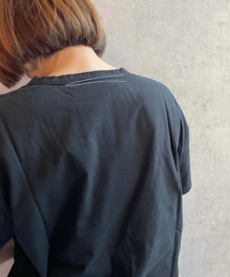 FABRIQUE en planète terre 　251−011　ワイドベーシック半袖TEE　BLACK