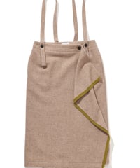 DB-0163　サスペンダーラップスカート　 TOPBEIGE
