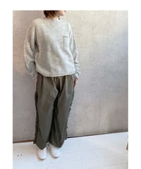 HANDS OF CREATION　3550711 ランダムスラブ　5Gホールガーメントシンプルポケットプルオーバー