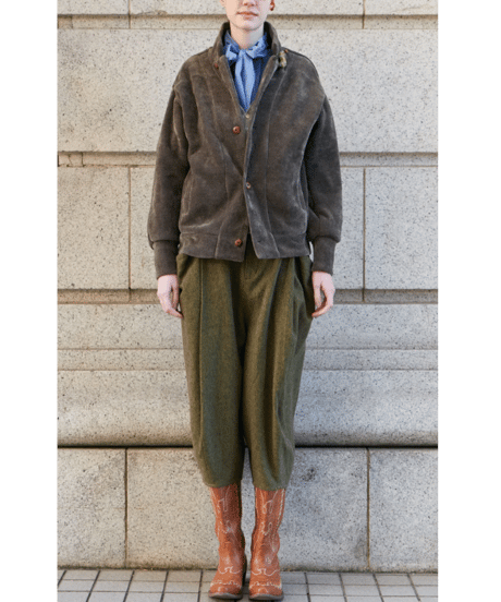 2025AW　DU TANGO　DC-0353　モールジャージブルゾン　BEIGE