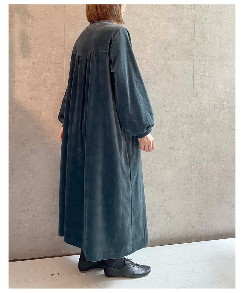 FABRIQUE en planète terre 252−066 ベルベットワンピース ス