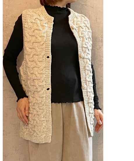 IKITSUKE　WLD0000065　ハンドメイドニットベスト