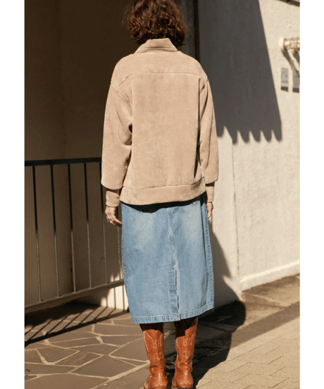 2025AW　DU TANGO　DC-0353　モールジャージブルゾン　BEIGE