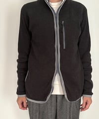 TC-0154  tannnossa ウール混サーマルジップカーディ　KINARI/ CHACOALの2カラー