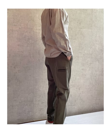2025AW　DU TANGO　DS-0153　アジャストネックスモッグシャツ TOP　BEIGE