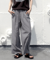 2025SS DU TANGO  DP-0351　サマーウールドロストパンツ　２カラーLIGHTGREY/NAVY
