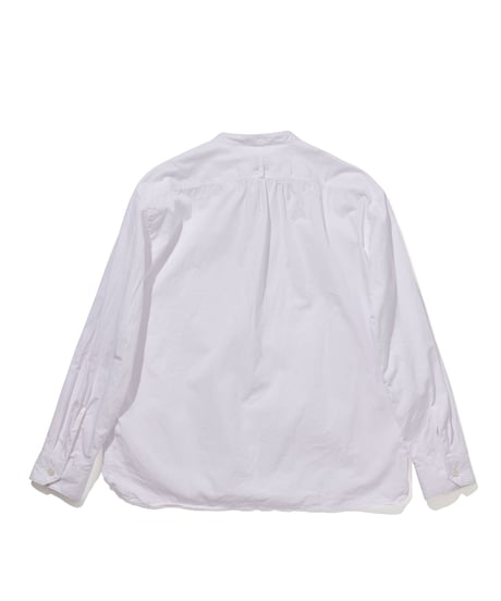 TS-0163　コットンスタンドカラーシャツ　 WHITE