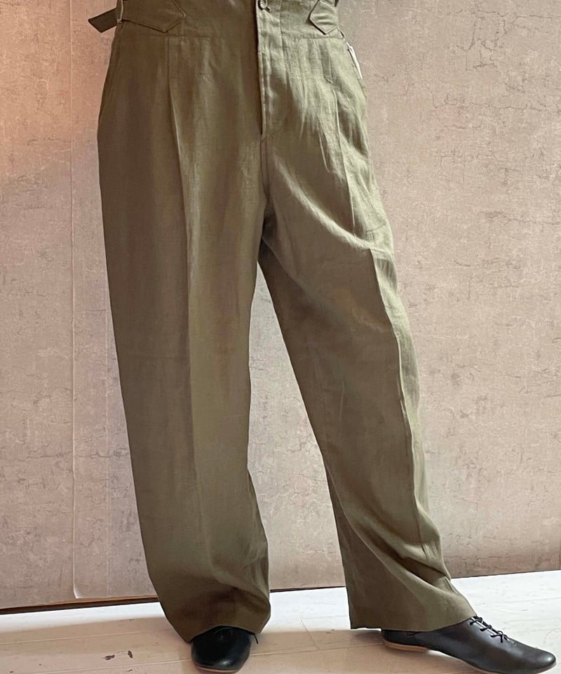 DP-0761 リネングルカパンツ OLIVE | Le8ème ルイチェム｜オンライン