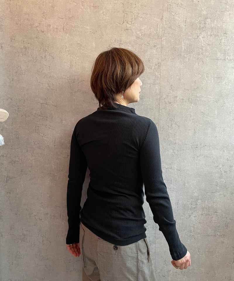 FABRIQUE en planète terre 232−049 リブモックネックトップ