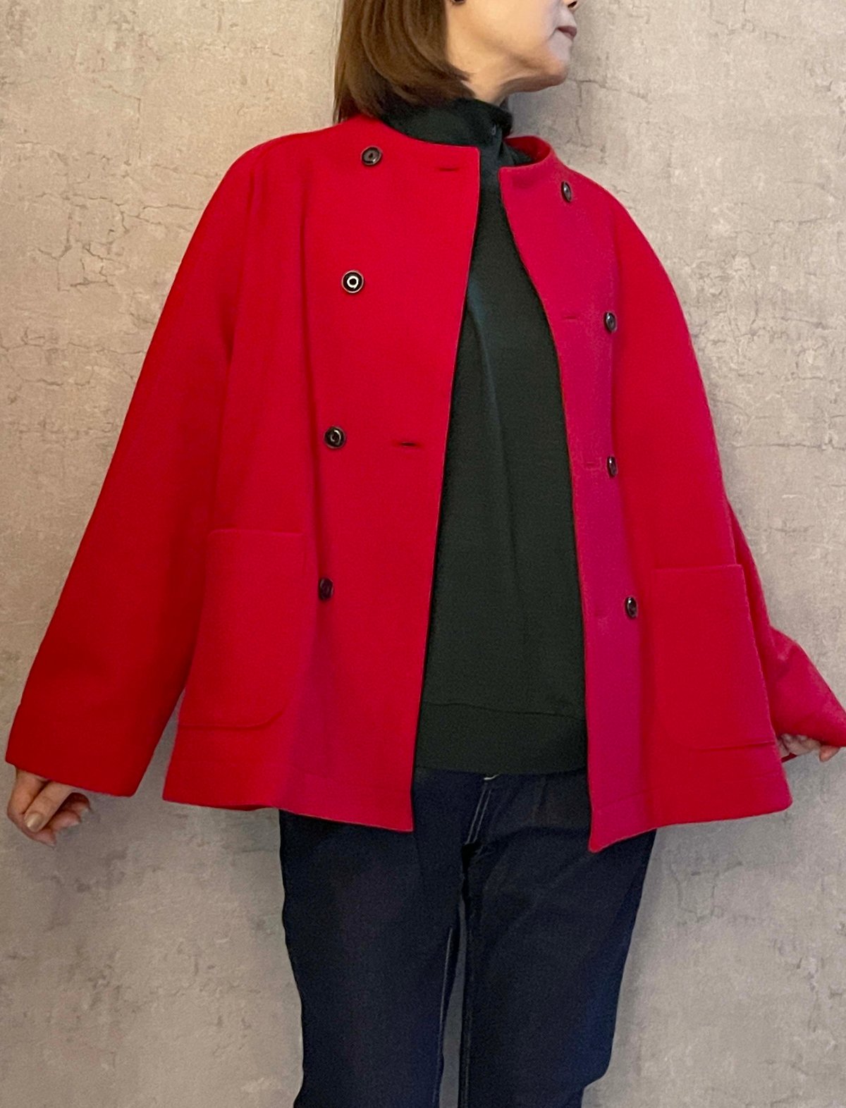 FABRIQUE en planète terre 242-072 ダブルボタンコート R